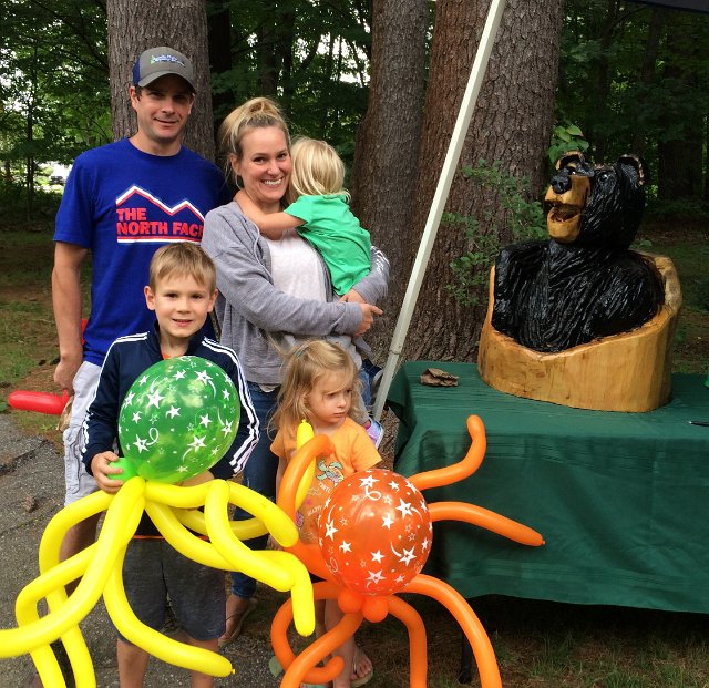 L to R: Top - Todd, Becky and Paige Therien, Bottom - Parker, Piper