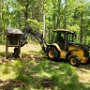 May 2025 - Flint Road: Setting the kiosk outside and behind the new parking area.